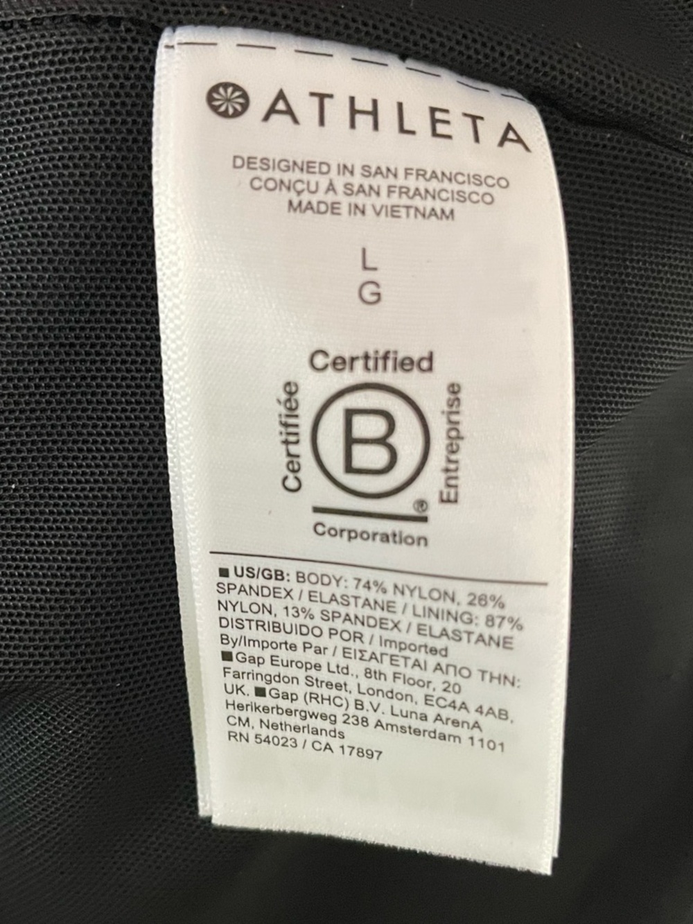 Athleta Delancey Long Sleeve Dress, NWT, Black, Large - Picture 6 of 7